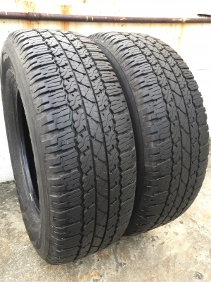 ยางคู่ Bridgestone 265 65 17 ปี17 ดอกเต็ม ไม่มีปะ ใช้ยาว จำนวน2เส้น ราคาไม่แพง ยางคู่ Bridgestone 265 65 17 ปี17 ดอกเต็ม ไม่มีปะ ใช้ยาว จำนวน2เส้น ราคาไม่แพง
