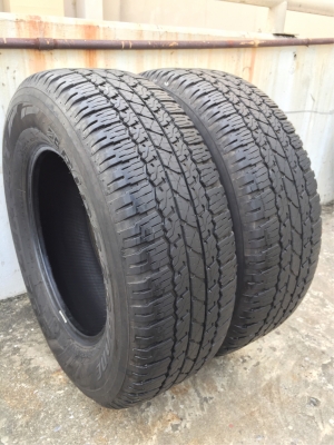 ยางคู่ Bridgestone 265 65 17 ปี17 ดอกเต็ม ไม่มีปะ ใช้ยาว จำนวน2เส้น ราคาไม่แพง