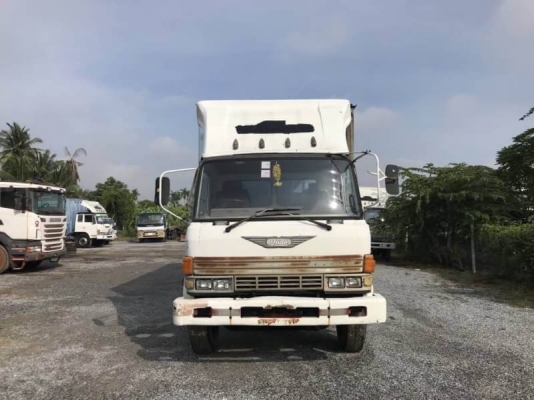 ขาย 295,000 บาท HINO FF177 ตู้ 10 บาน ยาว 7.2 เมตร เครื่อง EH700-168 แรง หัวบาง ยางดี คัสชีสวย เอกสารเล่มทะเบียน  รถอยู่   นครปฐม โทร 0610710295