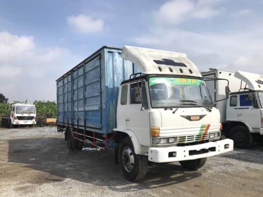 ขาย 295,000 บาท HINO FF177 ตู้ 10 บาน ยาว 7.2 เมตร เครื่อง EH700-168 แรง หัวบาง ยางดี คัสชีสวย เอกสารเล่มทะเบียน  รถอยู่   นครปฐม โทร 0610710295