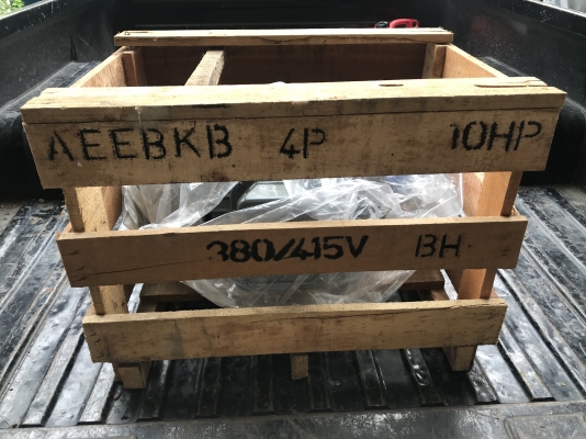 ขายมอเตอร์ Teco 10HP. 380V 1450rpm. ของใหม่ในลัง ไม่เคยใช้งาน