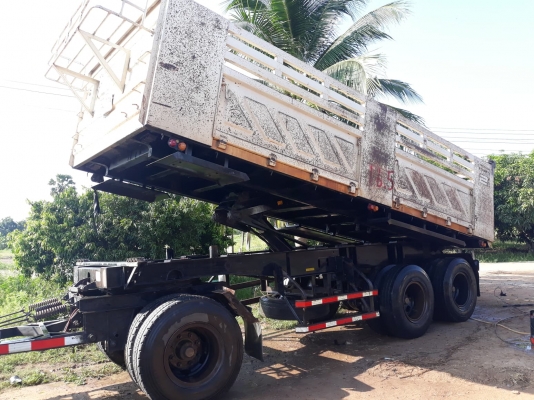 ขายพ่วง แม่ลูก ดั้มsmm Hino maga  ปี52 ดั้มสามมิตร เดิมๆ รถสวย มีระบบ ชุดพ่วง