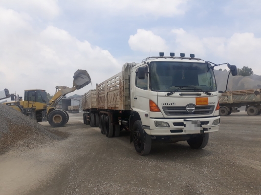 ขายพ่วง แม่ลูก ดั้มsmm Hino maga  ปี52 ดั้มสามมิตร เดิมๆ รถสวย มีระบบ ชุดพ่วง