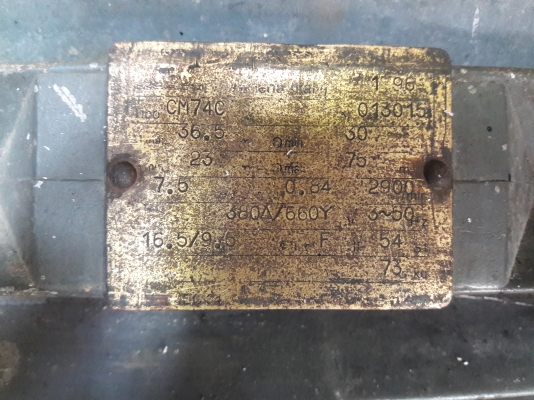 ขาย !! ปั้มย้ำหอยโข่ง.ขนาด7.5แรง3สาย.ของ.อิตาลี่.สภาพเดิมพร้อมใช้งาน