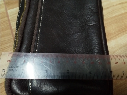 กระเป๋าชาย หนังแท้ งาน handmade สภาพ 99\%