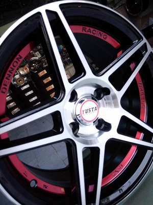 แม็กใหม่ขอบ 15 กว้าง 7 อันเดอร์คัทแดง สี่วง 7900 บาท