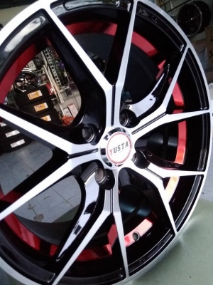 แม็กใหม่ขอบ 15 ลายก้านวาย อันเดอร์คัทแดง ราคา 7500 บาท