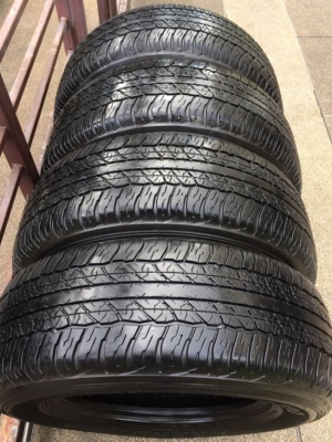 ยาง Dunlop 265 65 17 กลางปี17 ดอกเต็ม เนื้อนิ่มๆ ใช้ยาว ราคาไม่แพง