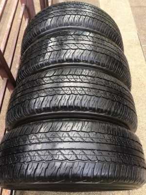 ยาง Dunlop 265 65 17 กลางปี17 ดอกเต็ม เนื้อนิ่มๆ ใช้ยาว ราคาไม่แพง