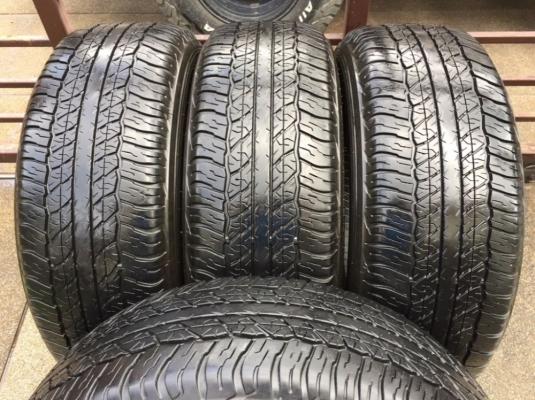 ยาง Dunlop 265 65 17 กลางปี17 ดอกเต็ม เนื้อนิ่มๆ ใช้ยาว ราคาไม่แพง