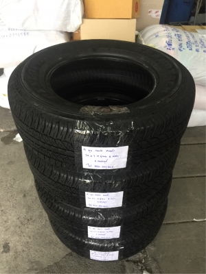 ยาง Dunlop 265 65 17 กลางปี17 ดอกเต็ม เนื้อนิ่มๆ ใช้ยาว ราคาไม่แพง