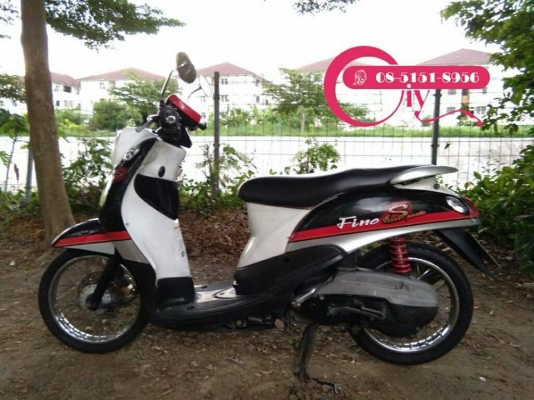 YAMAHA FINO เครื่องเงียบ เอกสารครบ ลองได้ที่เคหะร่มเกล้า ลาดกระบัง
