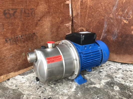 ขายปั้มน้ำหัวสแตนเลส Ebara 1.5HP. 220V ไฟบ้าน made in Italy ขนาดเข้า 1.5นิ้ว ออก 1.2นิ้ว สภาพสวยมากเดิมๆ วิ่งนิ่ม พร้อมใช้งาน