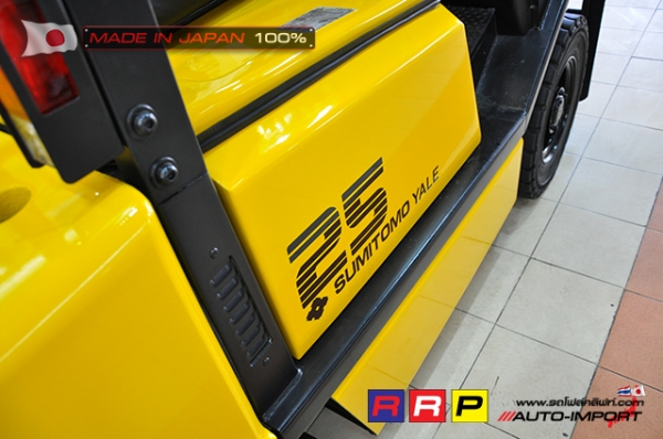 ขายรถโฟล์คลิฟท์มือสอง SUMITOMO รุ่น FD25PVIXA-CU0568 นำเข้าจากประเทศญี่ปุ่น 100\% ไม่เคยใช้งานในไทย