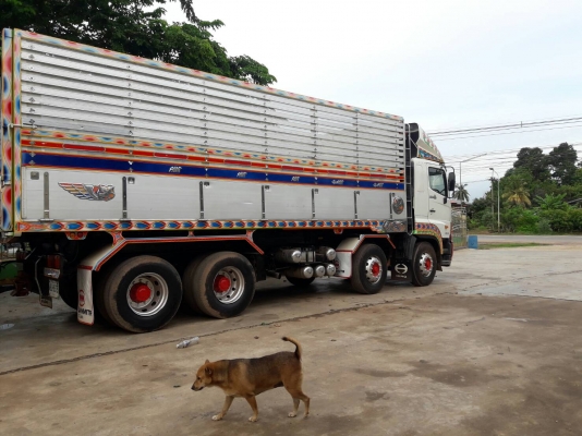 Hino S700 เครื่อง 420 แรง ปี 54 แม่ลูกดัมพ์สามมิตรแท้ ไมล์สองแสน แม่ยาว 7.30 ลูกยาว 7 เมตร ทเบียนพร้อม #เครดิตดีใช้เงินดาว์น 350,000 บาท
