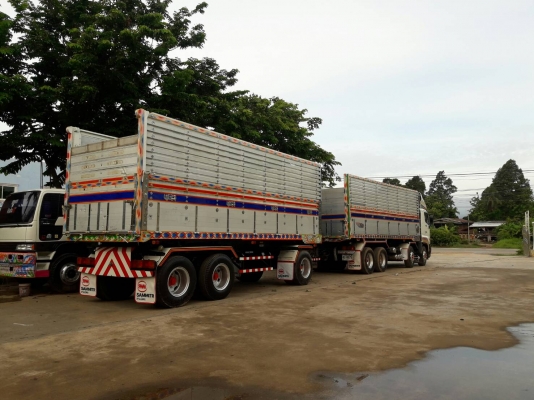Hino S700 เครื่อง 420 แรง ปี 54 แม่ลูกดัมพ์สามมิตรแท้ ไมล์สองแสน แม่ยาว 7.30 ลูกยาว 7 เมตร ทเบียนพร้อม #เครดิตดีใช้เงินดาว์น 350,000 บาท