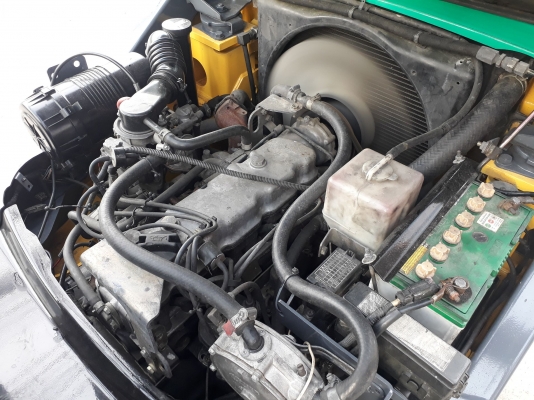 ขายด่วนรถฟอร์คลิฟท์ KOMATSU FG18HW-20 เครื่องยนต์เบนซีน+LPG เสายกสูง 3 เมตรฟูฟรี เครืองยนต์เกียร์แน่นๆ/ไฮดรอลิคยกแรงๆ