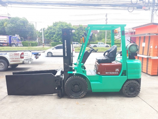 ขายด่วนรถฟอร์คลิฟท์ MITSUBISHI FG25 F17B-54809 เครื่องยนต์เบนซีน+LPG เสายกสูง 3 เมตรฟูฟรี งาหนีบตรง เครื่องเกียร์แน่นๆ/ไฮดรอลิคยกแรงๆ