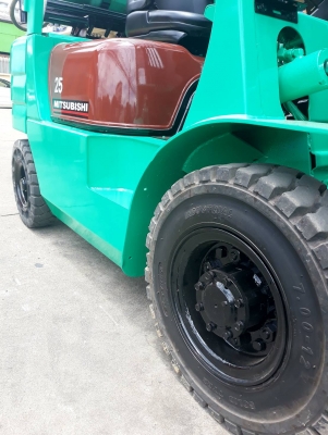 ขายด่วนรถฟอร์คลิฟท์ MITSUBISHI FG25 F17B-54809 เครื่องยนต์เบนซีน+LPG เสายกสูง 3 เมตรฟูฟรี งาหนีบตรง เครื่องเกียร์แน่นๆ/ไฮดรอลิคยกแรงๆ