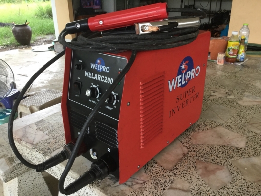 ขายตู้เชื่อมอินเวอเตอร์ ยี่ห้อ WELPRO รุ่น WELAR200 พร้อมสายเชื่อม