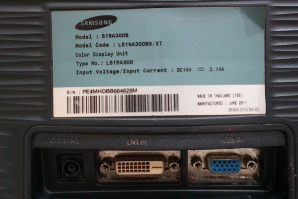 จอคอมพ์ 18.5 นิ้ว Samsung รุ่น S19A300B สภาพดี จอคอมพ์ 18.5 นิ้ว Samsung รุ่น S19A300B สภาพดี