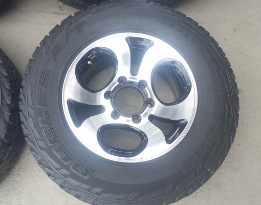 ล้อมือ2 ขอบ15 6รู139 กว้าง7 ยาง 225/75/15  4 ล้อ