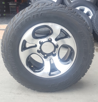 ล้อมือ2 ขอบ15 6รู139 กว้าง7 ยาง 225/75/15  4 ล้อ