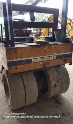 SALE**FROM JAPAN SUMITOMO-HW-41VW รถบดหน้าเหล็กหลังยาง/ขนาด 4 ตัน /สั่นสะเทือนด้านหน้า/ขับเคลื่อน 2 เพลา/ เลี้ยวเอว /เครื่องยนต์KUBOTA-V1505 , 4สูบ/มีเอกสารแจ้งจำหน่าย