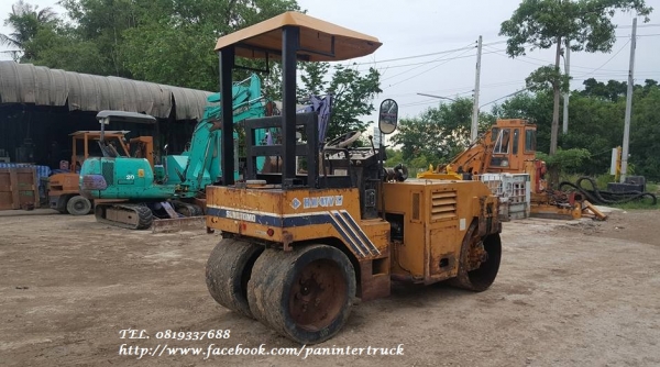 SALE**FROM JAPAN SUMITOMO-HW-41VW รถบดหน้าเหล็กหลังยาง/ขนาด 4 ตัน /สั่นสะเทือนด้านหน้า/ขับเคลื่อน 2 เพลา/ เลี้ยวเอว /เครื่องยนต์KUBOTA-V1505 , 4สูบ/มีเอกสารแจ้งจำหน่าย