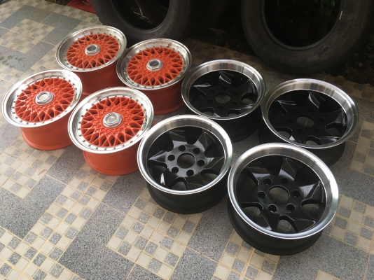 ล้อขอบ 15 x7 6รู 139 ET-13 ทำสีมาใหม่ หนาๆไม่คดไม่ดุ้ง สวยๆ