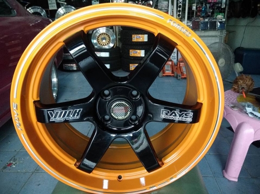 แม็กใหม่ลายทีอี37 ขอบ 17 ใส่เก๋ง 4 รู 100 ราคา 8900 บาท