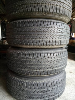 ล้อฟอร์ด+ยาง265/65/17ปี2812 #ล้อยางถอดตอน1หมื่นโล ล้อไม่เบียด ดอกยาง90\%+ดอกเต็มทุกเส้น ชุด4วง4500บ โทร0879050181ส่งได้