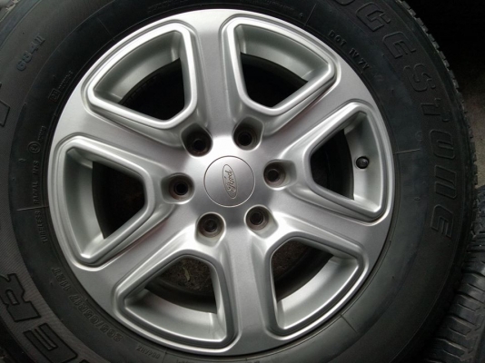 ล้อฟอร์ด+ยาง265/65/17ปี2812 #ล้อยางถอดตอน1หมื่นโล ล้อไม่เบียด ดอกยาง90\%+ดอกเต็มทุกเส้น ชุด4วง4500บ โทร0879050181ส่งได้