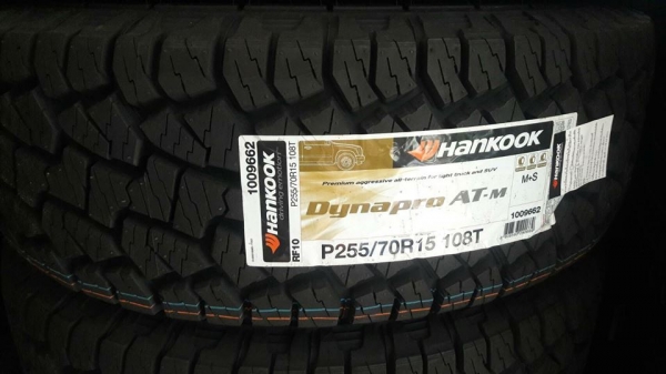 ขายยางใหม่ปี17 Hankook rf10 255/70r15