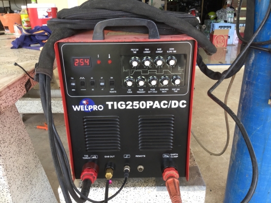 ขายตู้เชื่อมอลูมีเนียมมือ2 ยี่ห้อ WELPRO รุ่น TIG250PAC/DC