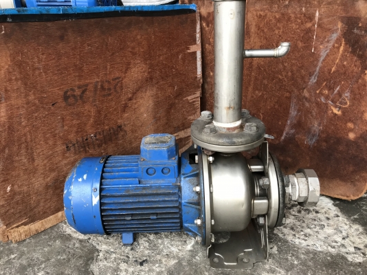 ขายปั้มน้ำหัวสแตนเลส Ebara 5.5HP. 380V made in Italy ขนาดเข้า 2.5นิ้ว ออก 2นิ้ว สภาพสวยเดิมๆ หมุนนิ่ม พร้อมใช้งาน