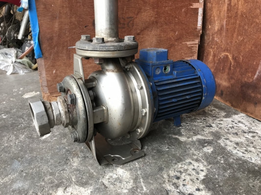 ขายปั้มน้ำหัวสแตนเลส Ebara 5.5HP. 380V made in Italy ขนาดเข้า 2.5นิ้ว ออก 2นิ้ว สภาพสวยเดิมๆ หมุนนิ่ม พร้อมใช้งาน