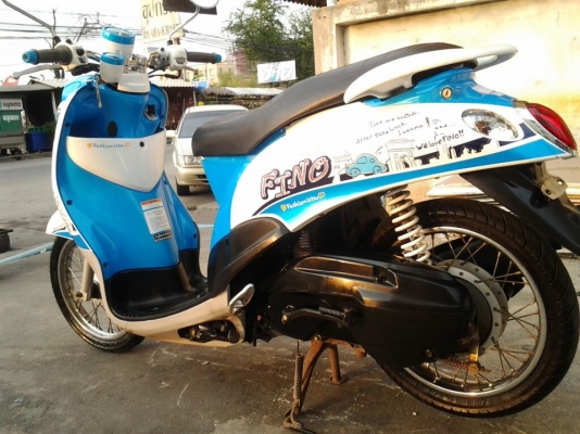 ขาย NEW Fino ตัวใหม่ล่าสุด ลายปารีส ฟ้า-ขาว ปี2012
