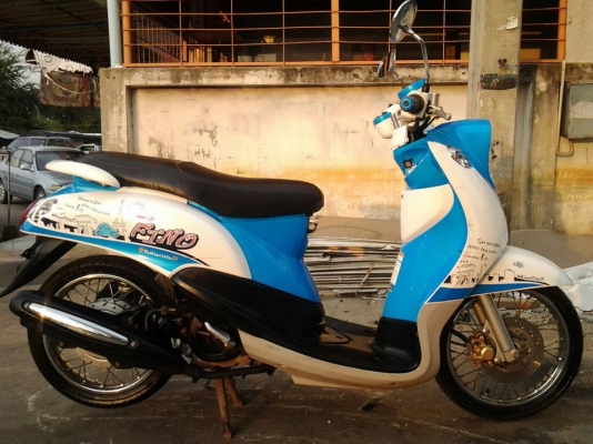 ขาย NEW Fino ตัวใหม่ล่าสุด ลายปารีส ฟ้า-ขาว ปี2012