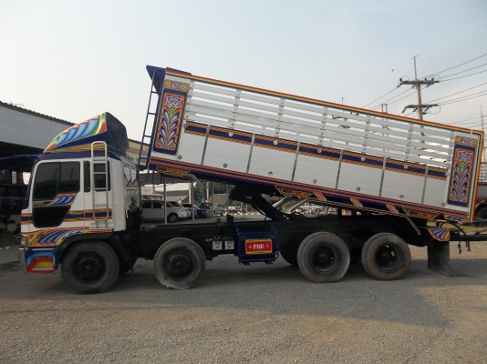 ขายด่วนรถบรรทุก 12 ล้อโปรเซียเครื่อง p11c กระบะดั้มปรีเนียมพร้อมลูกพ่วงสามเพลา
