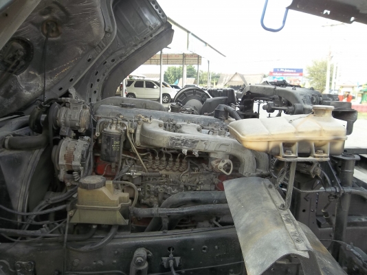 ขายด่วนรถบรรทุก 12 ล้อโปรเซียเครื่อง p11c กระบะดั้มปรีเนียมพร้อมลูกพ่วงสามเพลา