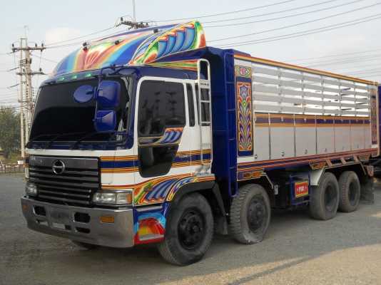 ขายด่วนรถบรรทุก 12 ล้อโปรเซียเครื่อง p11c กระบะดั้มปรีเนียมพร้อมลูกพ่วงสามเพลา