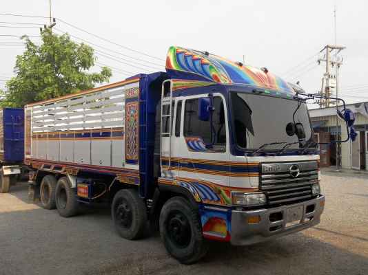 ขายด่วนรถบรรทุก 12 ล้อโปรเซียเครื่อง p11c กระบะดั้มปรีเนียมพร้อมลูกพ่วงสามเพลา