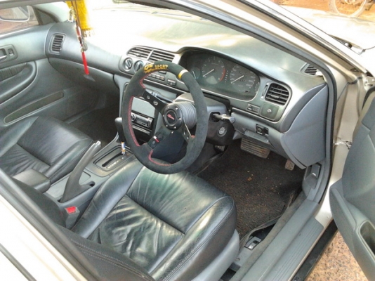 ขายรถเก๋ง HONDA ACCORD โฉมท้าย2ก้อน ปี39/96 เครื่องV ติดแก๊สLPG เกียร์ออโต้ ภายในเบาะหนัง สาย CD แอร์ พ.พาวเวอร์ พร้อม กระจกไฟฟ้า ปรับข้างไฟฟ้า ใช้งานปกติ ล็อครีโมท ล้อแม็ก17 ยางดี4เส้น 205/45/17 สีสวย เคยมีชนมาแต่ไม่ลึกเก็บงานแล้ว พร้อมใช้งาน ราคาต่อรองไ