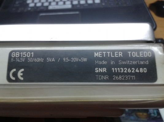 เครื่องชั่งดิจิตอล METTLER GB1501 เครื่องชั่งดิจิตอล METTLER GB1501