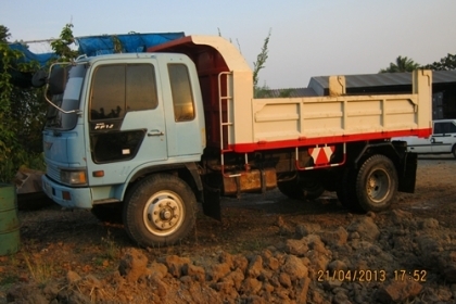 ขายรถบรรทุกหกล้อดั้มดินฮีโน่หัวสิงห์ไฮเทค KR300 เครื่อง HO7C