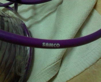 ท่อยางซิลิโคลน สีม่วง เกือบเต็มม้วนใหญ่ถูก