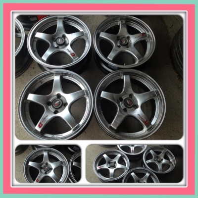 ขายแม็กมือ2 ขอบ 16 Lenso Project D 4 รู100 ราคา 7300 บาทถูก