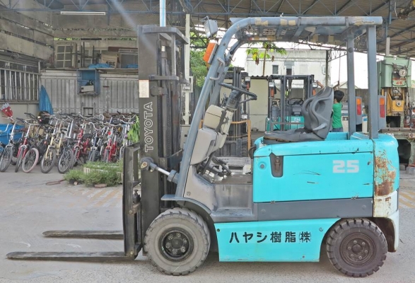 รถยกไฟฟ้านั่งขับ Toyota 6FBL25 มือสองญี่ปุ่นแท้ นำเข้าจากญี่ปุ่น