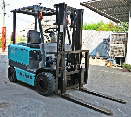 รถยกไฟฟ้านั่งขับ Toyota 6FBL25 มือสองญี่ปุ่นแท้ นำเข้าจากญี่ปุ่น